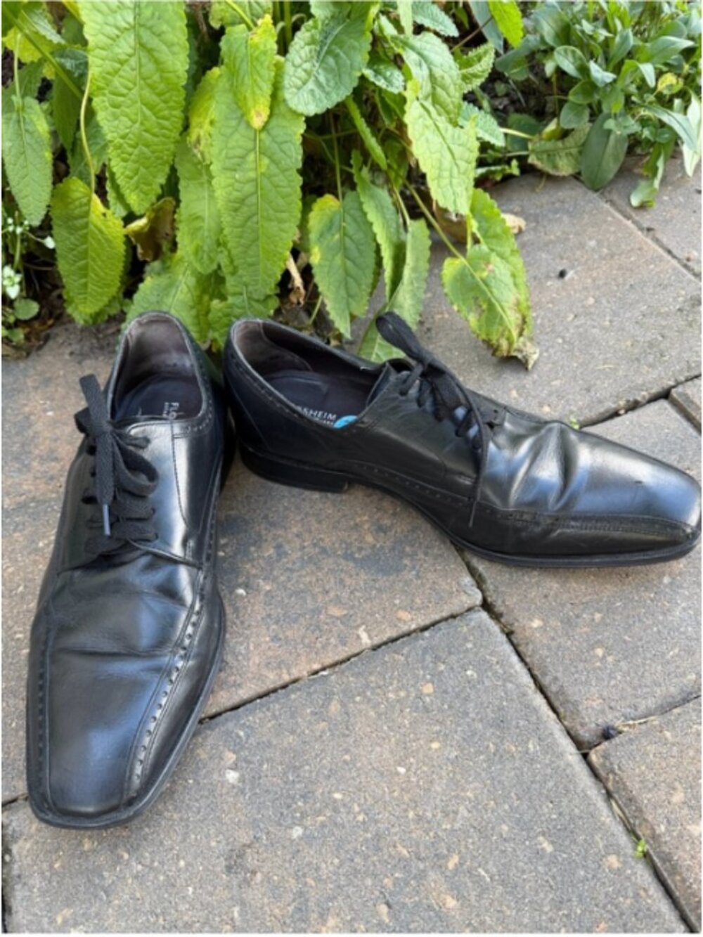 Florsheim Men's Black Leather Brogue Oxford Dress Size 10.5 D Fall Sale